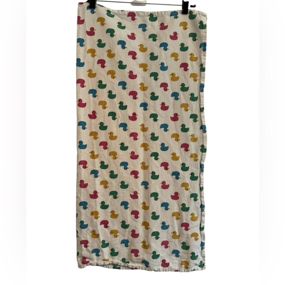 Vintage Hospital Swaddle Duck Multicolor Swaddle Receiving Baby Blanket 33" x 33 - Picture 1 of 6